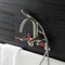 Aqua Vintage AE8158DKL 7-Inch Adjustable Wall Mount Clawfoot Tub Faucet, Brushed Nickel AE8158DKL - alternate 5